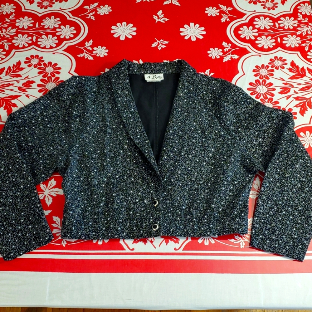 Amazing Vintage Cotton Cropped Jacket